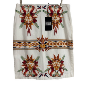 NWT Monroe And Main Women's Floral Skirt Straight Midi Skirt Size 6